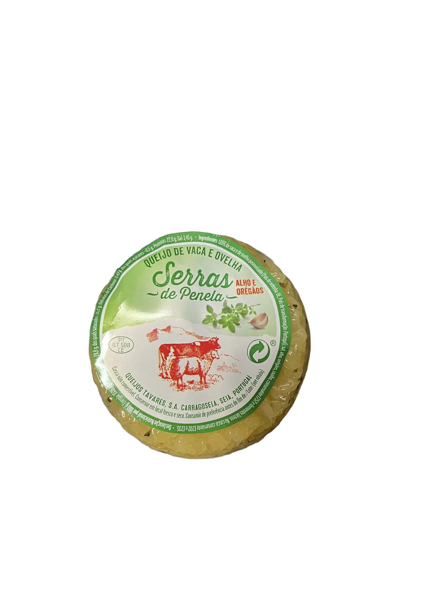 Cow and sheep cheese from Serras de Penela with garlic and oregano