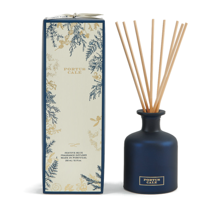 Portus Cale Festive Blue fragrance diffuser 250ml with reeds and gift box