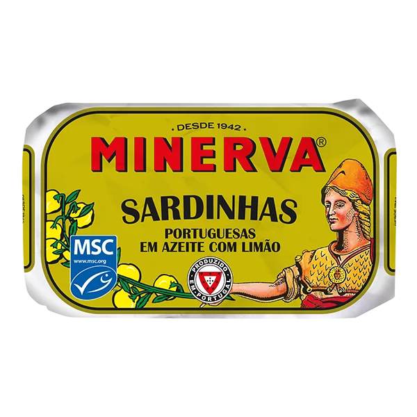Minerva portugalų sardinės alyvuogių aliejuje degustacijai (4 x 120 g)