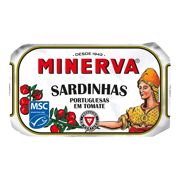 Minerva Portuguese Sardines in Olive Oil Degustacion Tomato Edition (4 x 120g)