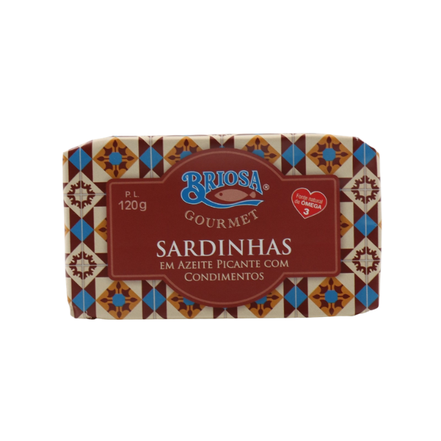 Briosa Gourmet Sardinės Alyvuogių Aliejuje Su Prieskoniais