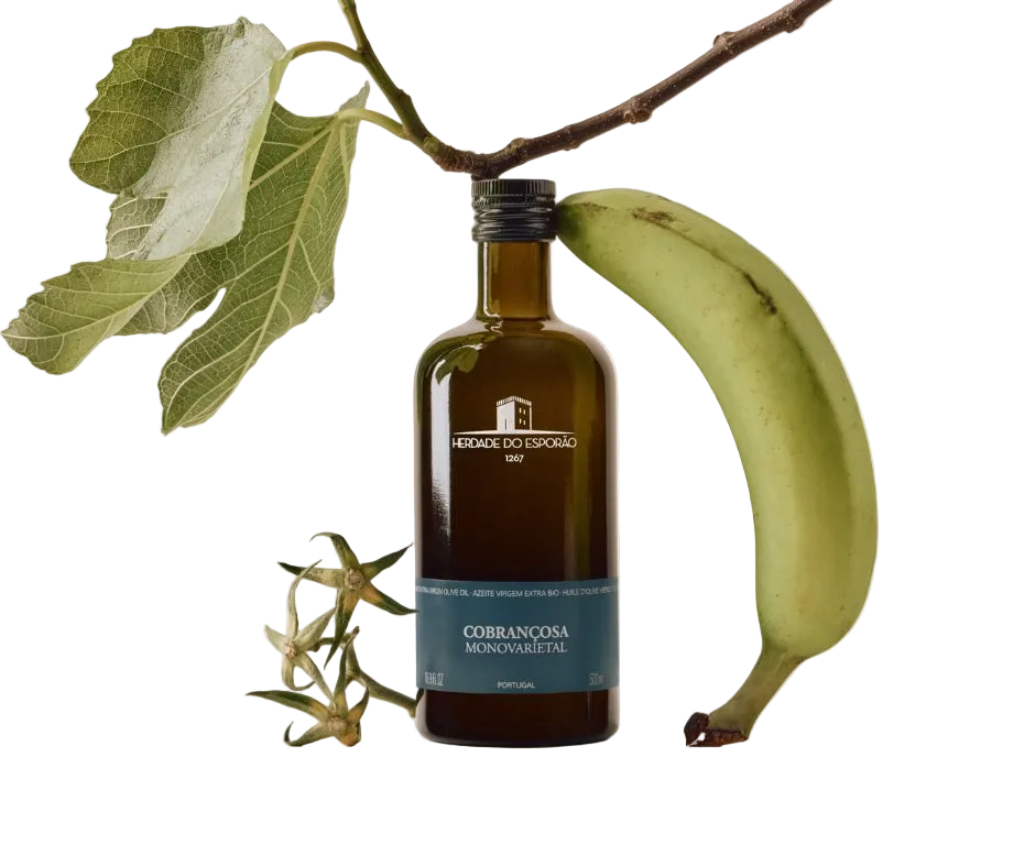 Herdade do Esporão Cobrançosa organic extra virgin olive oil — bottle detail