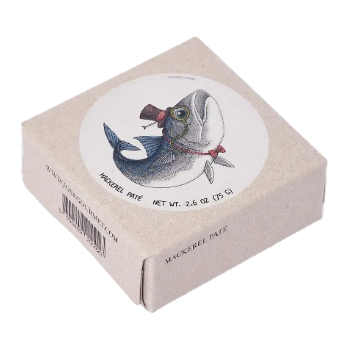 José Gourmet four-pâté gift pack: two sardine, one tuna, one mackerel (box photo is a packaging reference)