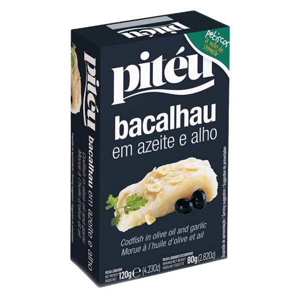 Bacalhau Pitéu em Azeite e Alho 120g
