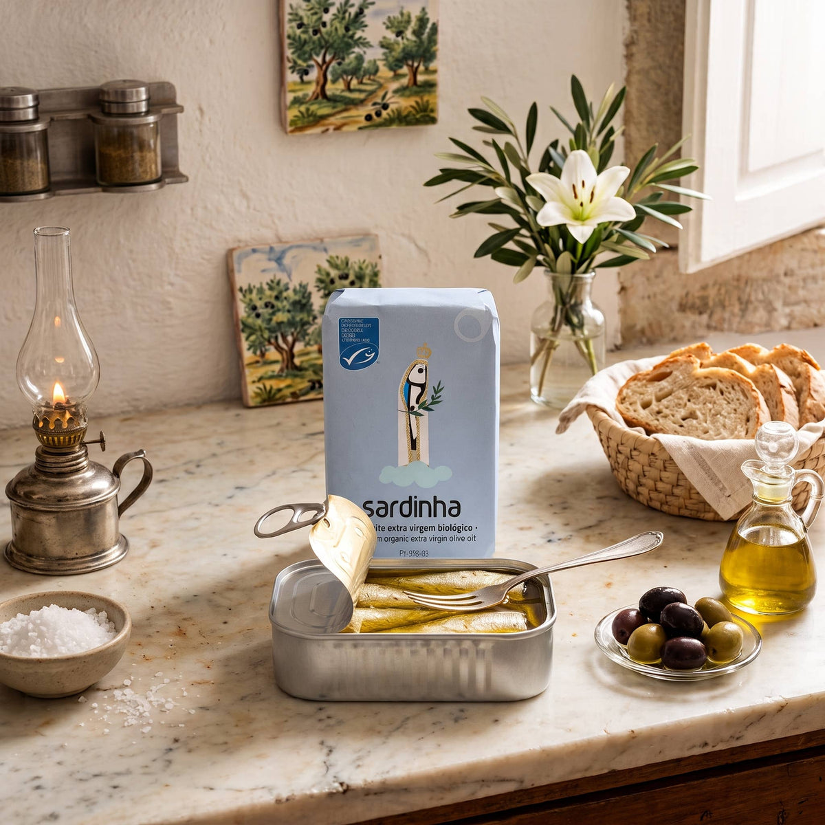 Sardinha MSC sardines preserved in organic extra virgin olive oil, second product image